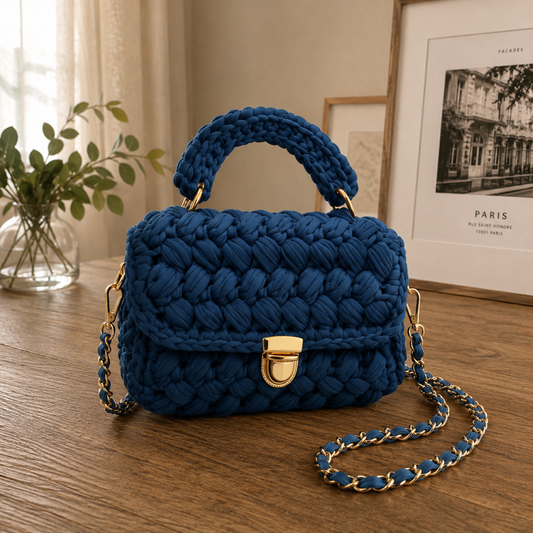 Bolso de mano tejido